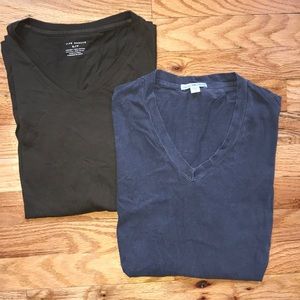 James Perse and Club Monaco V-Neck Tees